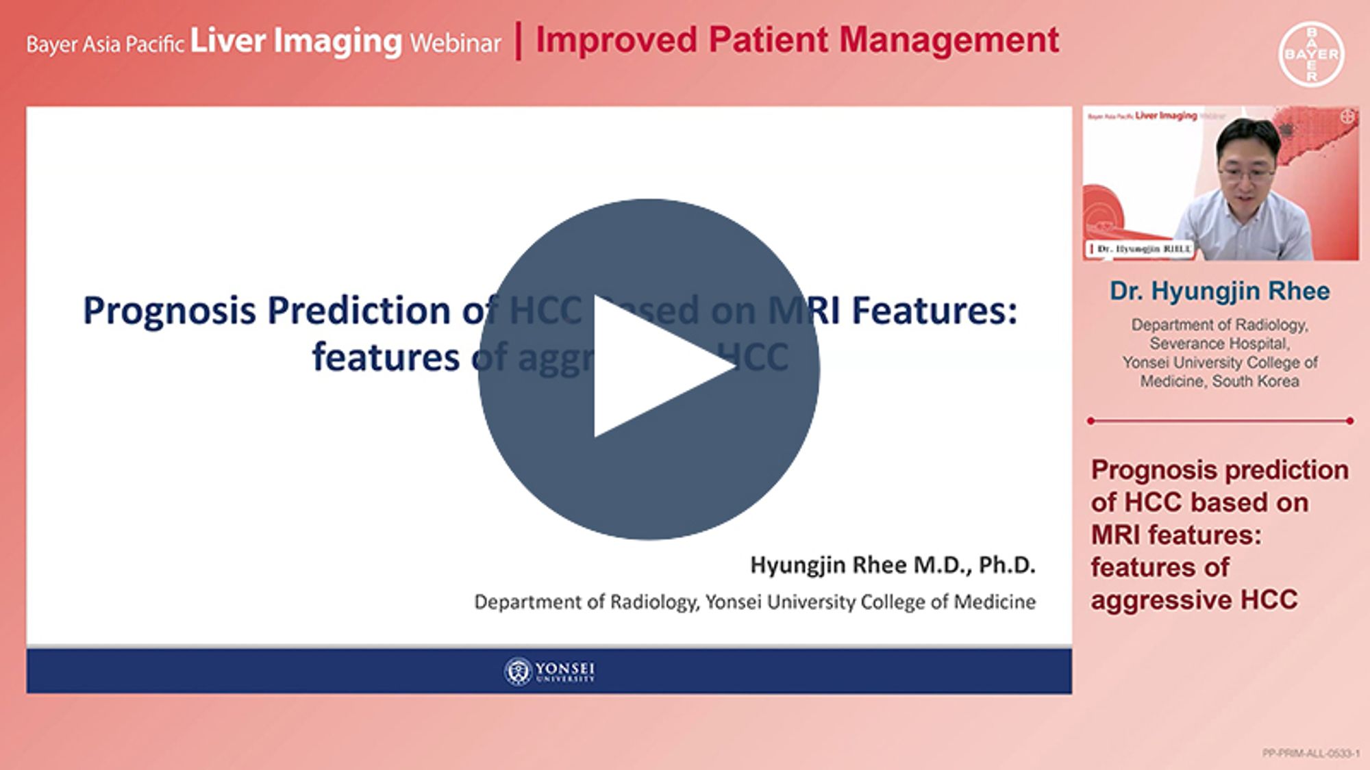 Prognosis prediction of HCC based on MRI features: features of aggressive HCC 