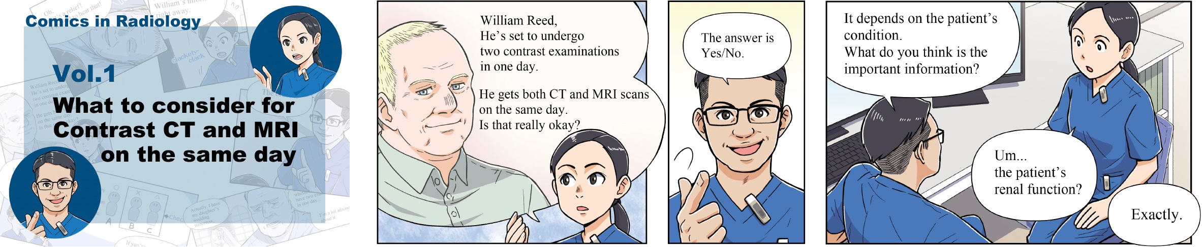 What to consider for contrast CT & MRI on the same day